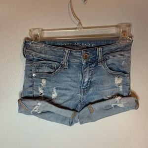 American Eagle denim ripped shorts.